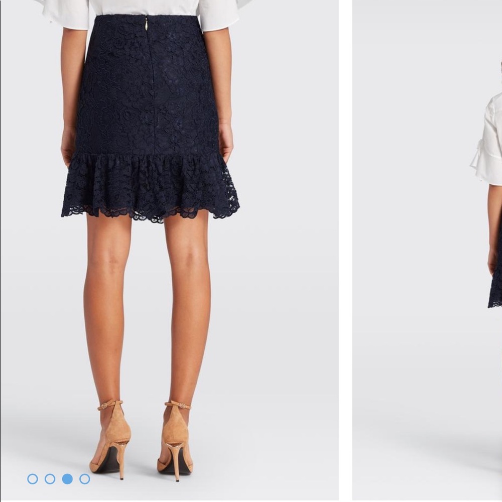 NEW • Draper James • Tulip Lace Mini Skirt Blue - Picture 2 of 6